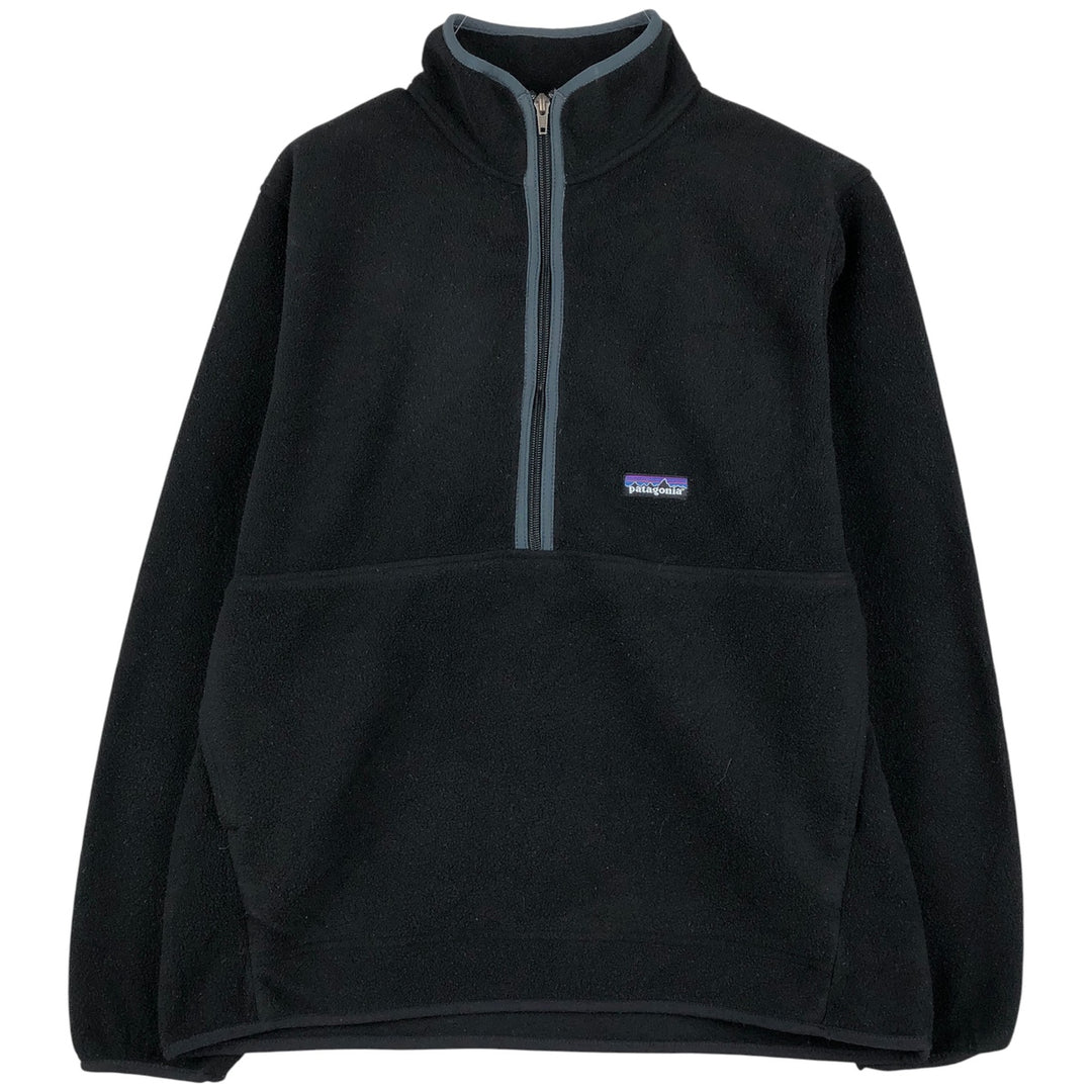 2000'S Patagonia Synchilla 25735S4 Half-Zip Fleece Pullover, Men's Medium polyester black type Vintage Second Hand