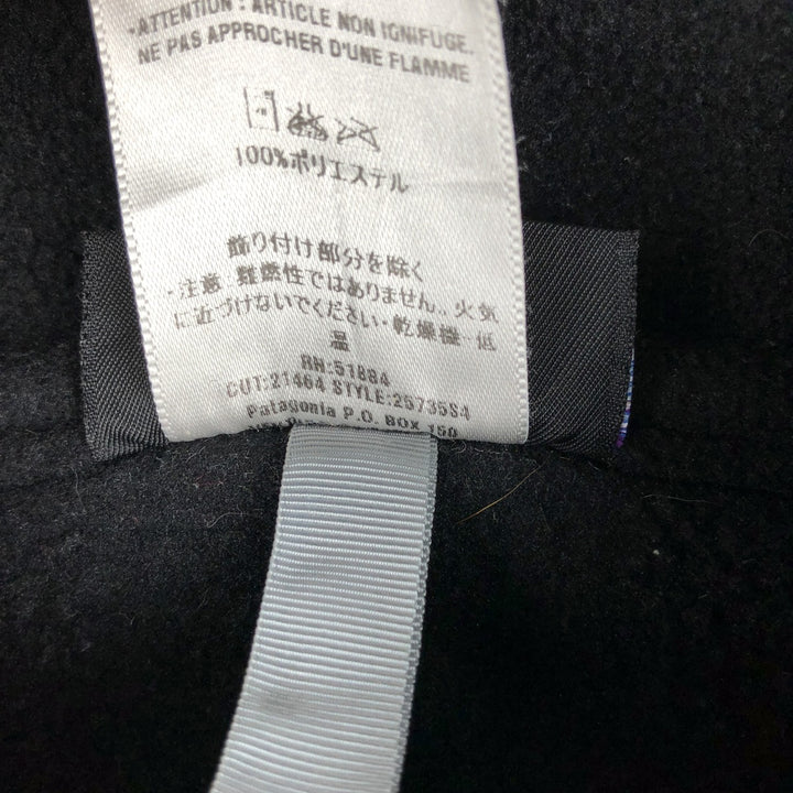 2000'S Patagonia Synchilla 25735S4 Half-Zip Fleece Pullover, Men's Medium polyester black type Vintage Second Hand