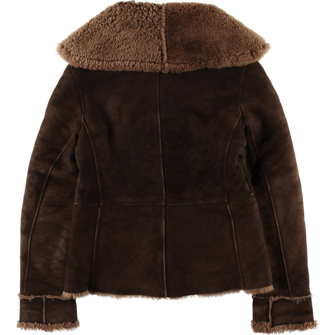 Mouton jacket, women's size S unclear brown type Vintage Second Hand