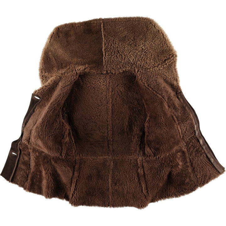 Mouton jacket, women's size S unclear brown type Vintage Second Hand