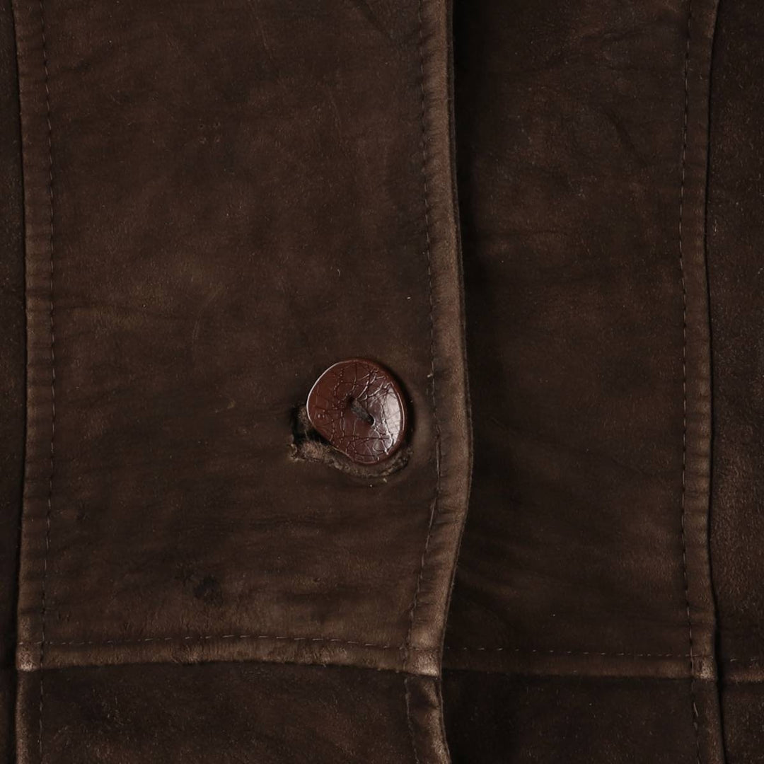 Mouton jacket, women's size S unclear brown type Vintage Second Hand