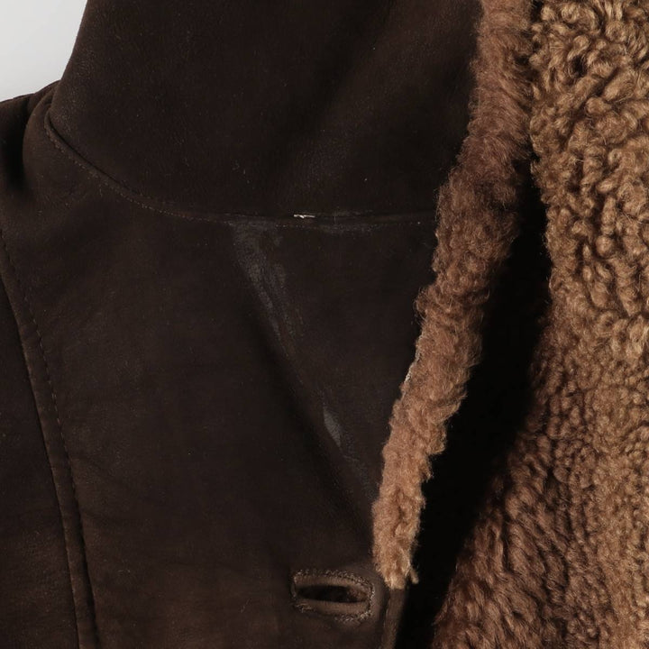 Mouton jacket, women's size S unclear brown type Vintage Second Hand