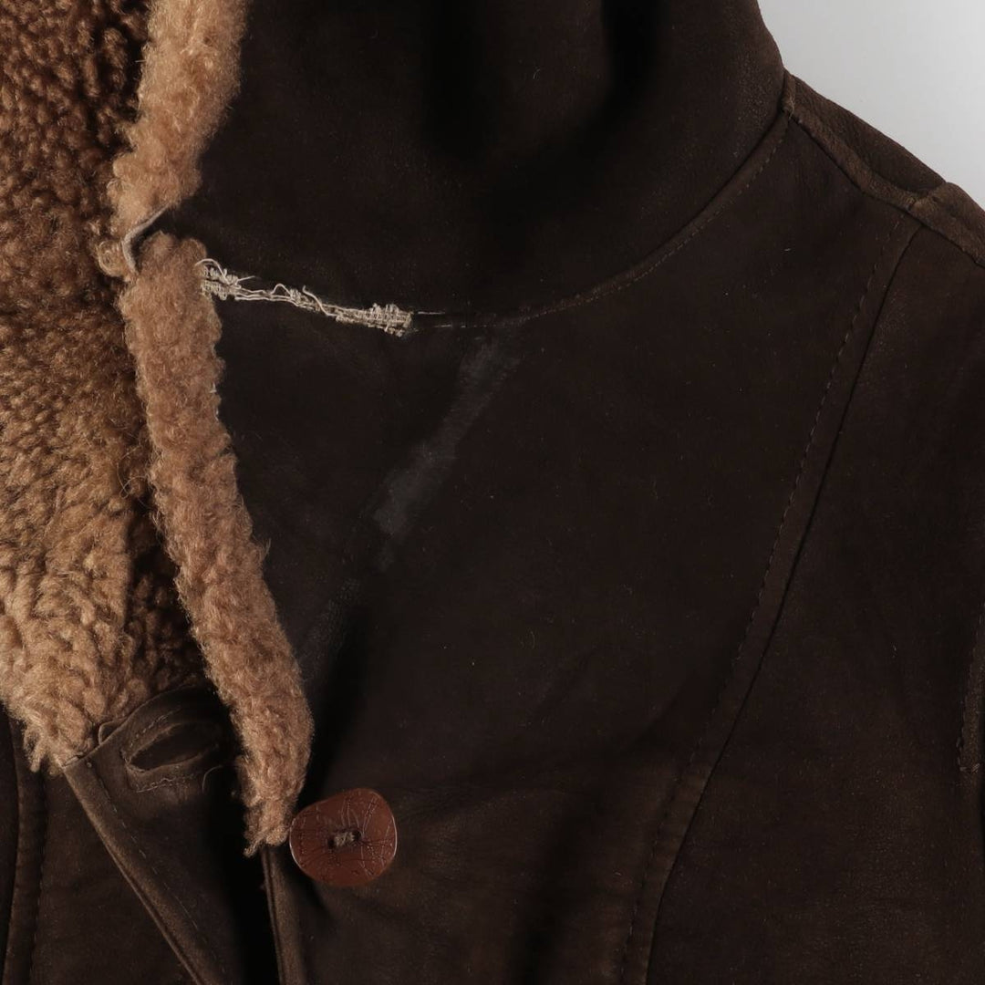 Mouton jacket, women's size S unclear brown type Vintage Second Hand
