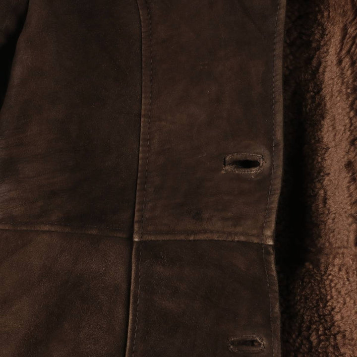 Mouton jacket, women's size S unclear brown type Vintage Second Hand