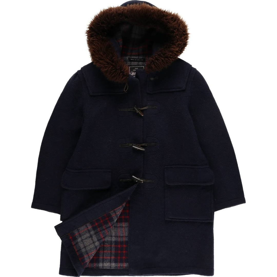 Gloverall duffle coat, made in England, women's size L unclear navy blue type Vintage Second Hand
