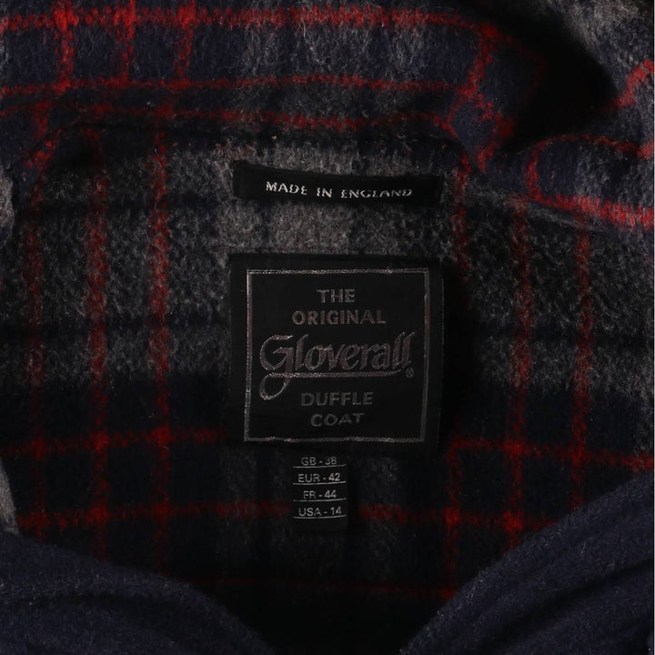 Gloverall duffle coat, made in England, women's size L unclear navy blue type Vintage Second Hand