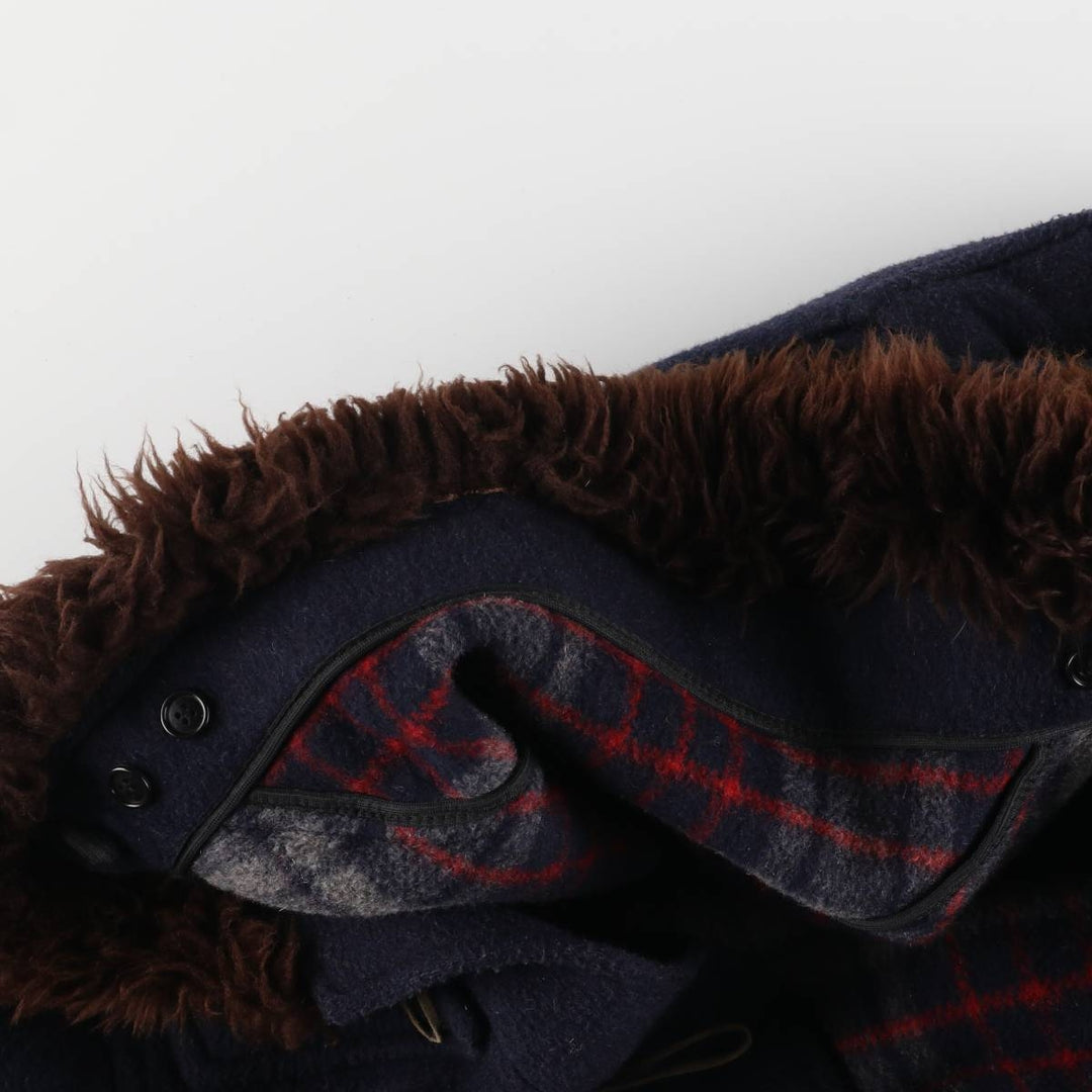 Gloverall duffle coat, made in England, women's size L unclear navy blue type Vintage Second Hand