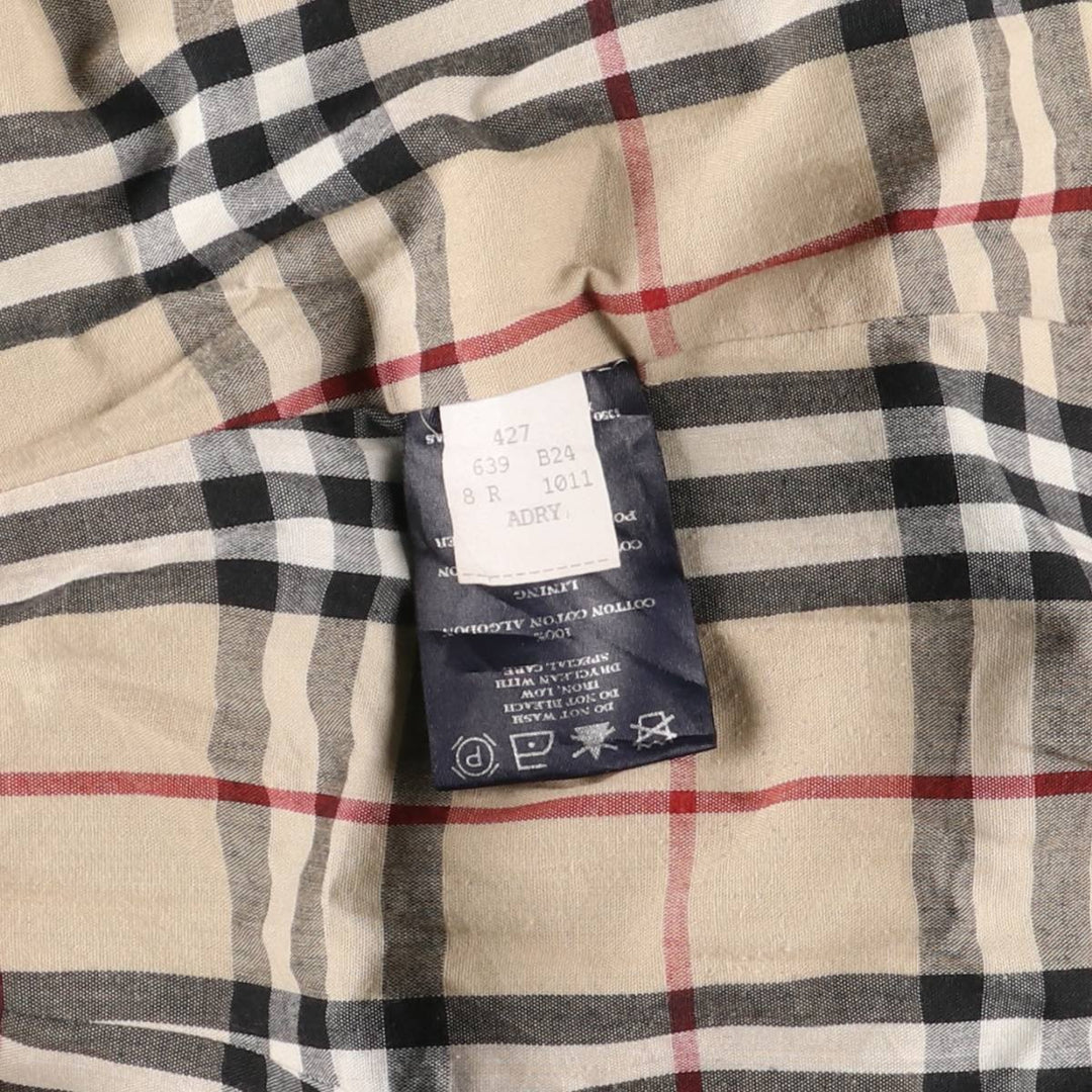 Burberry's BURBERRY LONDON 100% Cotton Balmacaan Coat, Women's Size XS cotton Mint green Vintage Second Hand