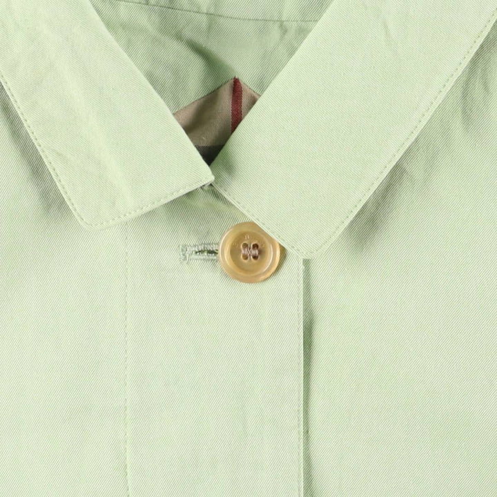 Burberry's BURBERRY LONDON 100% Cotton Balmacaan Coat, Women's Size XS cotton Mint green Vintage Second Hand