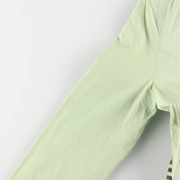Burberry's BURBERRY LONDON 100% Cotton Balmacaan Coat, Women's Size XS cotton Mint green Vintage Second Hand