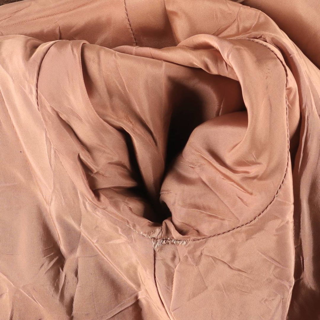 Suede leather jacket, women's size S unclear brown type Vintage Second Hand