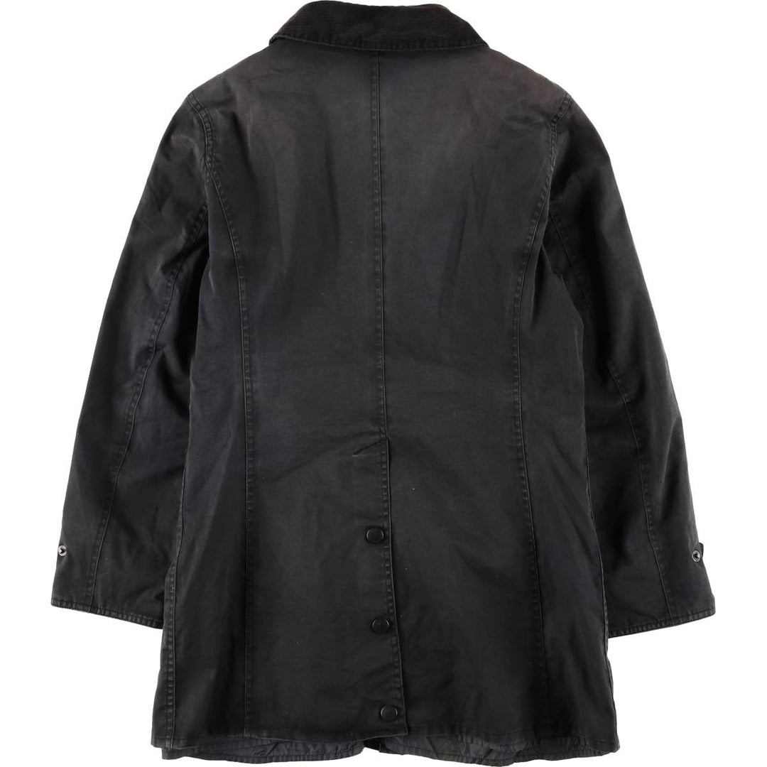 Barbour Waterproof and Breathable 3-Warrant Waxed Cotton Oiled Jacket, Women's Size Medium unclear black type Vintage Second Hand