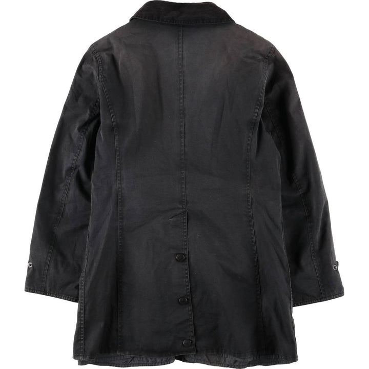 Barbour Waterproof and Breathable 3-Warrant Waxed Cotton Oiled Jacket, Women's Size Medium unclear black type Vintage Second Hand