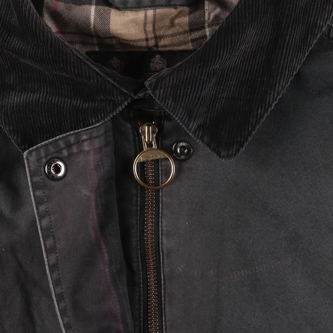 Barbour Waterproof and Breathable 3-Warrant Waxed Cotton Oiled Jacket, Women's Size Medium unclear black type Vintage Second Hand