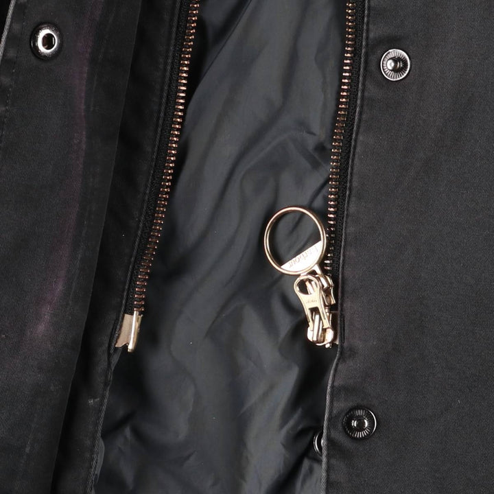 Barbour Waterproof and Breathable 3-Warrant Waxed Cotton Oiled Jacket, Women's Size Medium unclear black type Vintage Second Hand