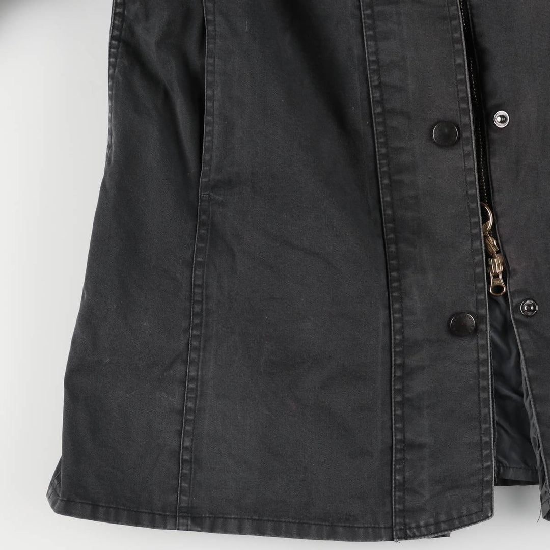 Barbour Waterproof and Breathable 3-Warrant Waxed Cotton Oiled Jacket, Women's Size Medium unclear black type Vintage Second Hand