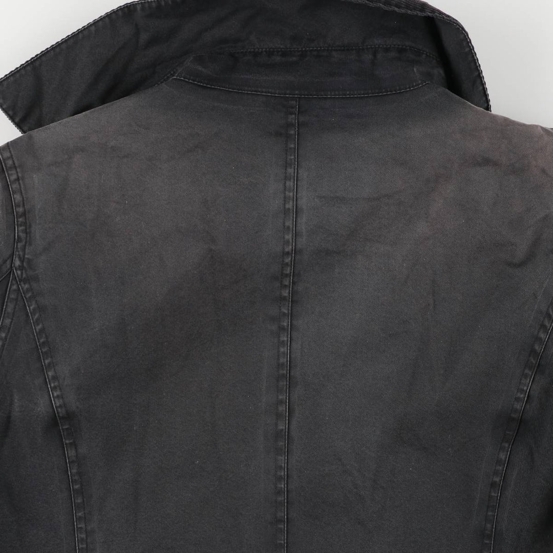 Barbour Waterproof and Breathable 3-Warrant Waxed Cotton Oiled Jacket, Women's Size Medium unclear black type Vintage Second Hand