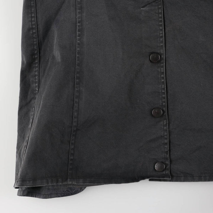 Barbour Waterproof and Breathable 3-Warrant Waxed Cotton Oiled Jacket, Women's Size Medium unclear black type Vintage Second Hand