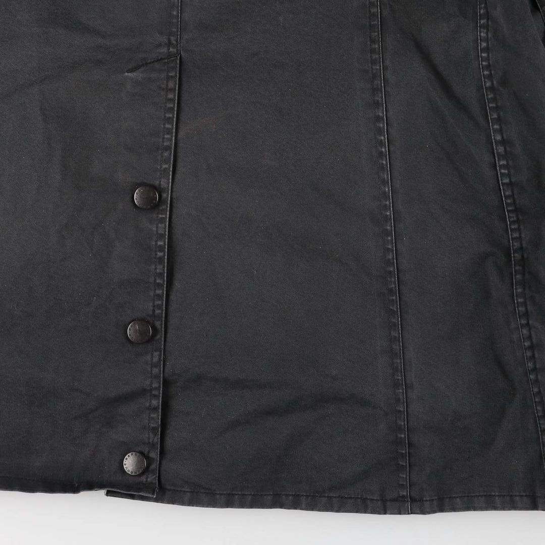 Barbour Waterproof and Breathable 3-Warrant Waxed Cotton Oiled Jacket, Women's Size Medium unclear black type Vintage Second Hand