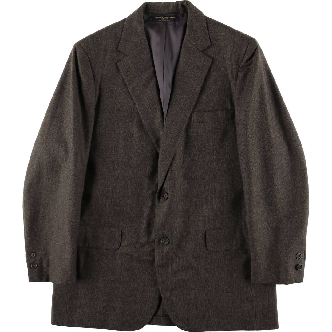 1980'S Brooks Brothers 346 Check Pattern Tailored Jacket, Men's Size Medium unclear brown type Vintage Second Hand
