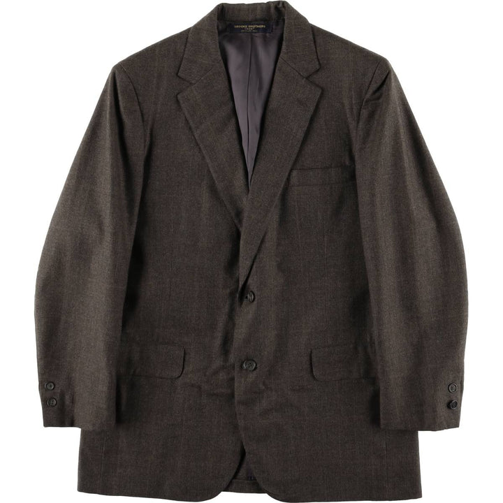 1980'S Brooks Brothers 346 Check Pattern Tailored Jacket, Men's Size Medium unclear brown type Vintage Second Hand