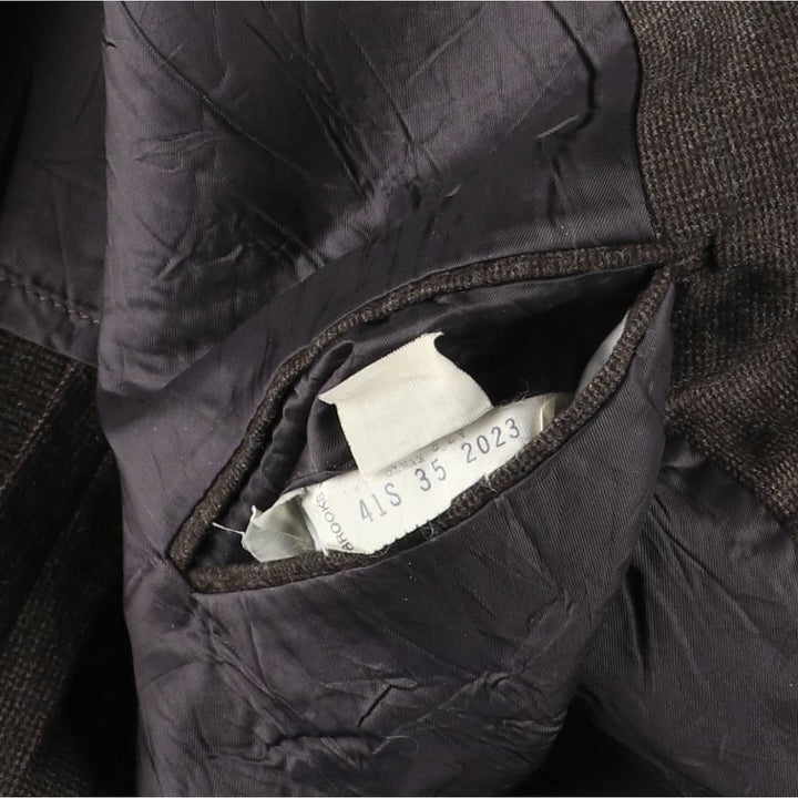 1980'S Brooks Brothers 346 Check Pattern Tailored Jacket, Men's Size Medium unclear brown type Vintage Second Hand