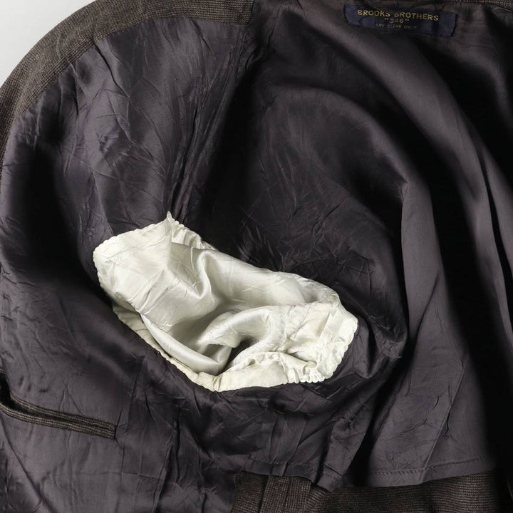 1980'S Brooks Brothers 346 Check Pattern Tailored Jacket, Men's Size Medium unclear brown type Vintage Second Hand