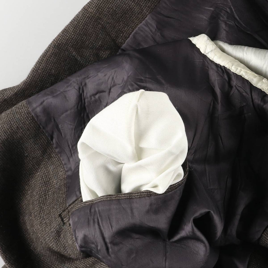 1980'S Brooks Brothers 346 Check Pattern Tailored Jacket, Men's Size Medium unclear brown type Vintage Second Hand