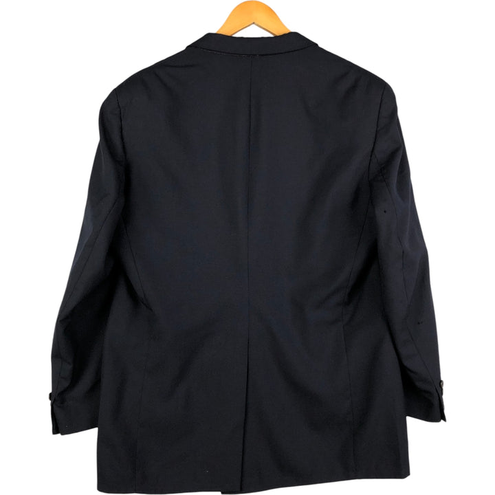 Ralph Lauren Chaps wool tailored jacket, made in Canada, men's size L wool navy blue type Vintage Second Hand