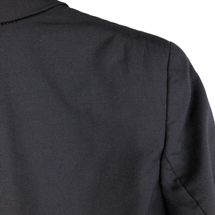 Ralph Lauren Chaps wool tailored jacket, made in Canada, men's size L wool navy blue type Vintage Second Hand