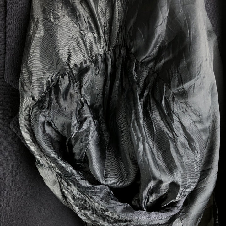 Ralph Lauren Chaps wool tailored jacket, made in Canada, men's size L wool navy blue type Vintage Second Hand