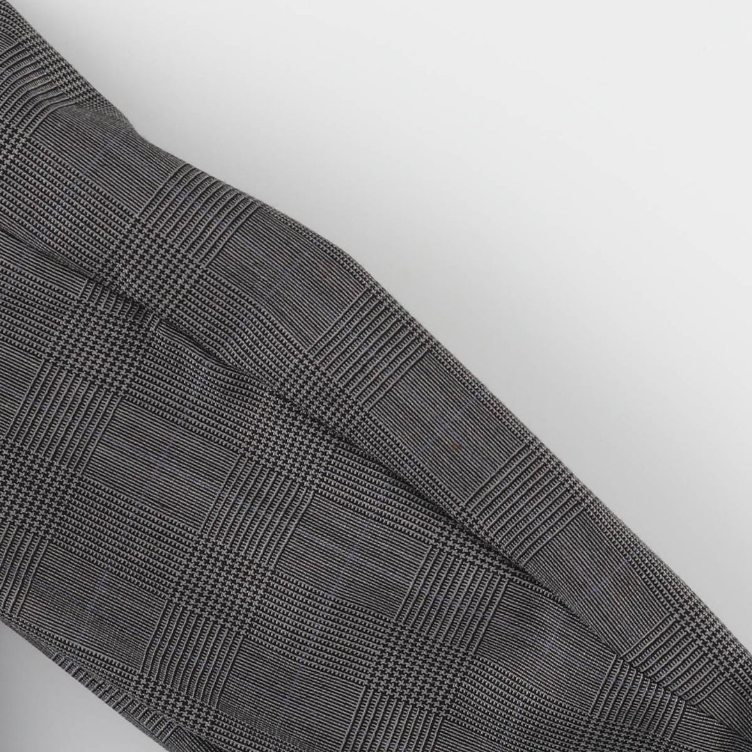 Brooks Brothers MAKERS BROOKSEASE Check Pattern Glen Plaid Tailored Jacket, Made in USA, Men's Size Medium unclear gray type Vintage Second Hand