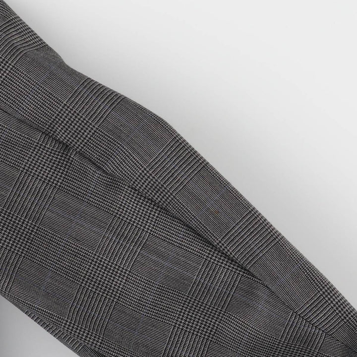 Brooks Brothers MAKERS BROOKSEASE Check Pattern Glen Plaid Tailored Jacket, Made in USA, Men's Size Medium unclear gray type Vintage Second Hand