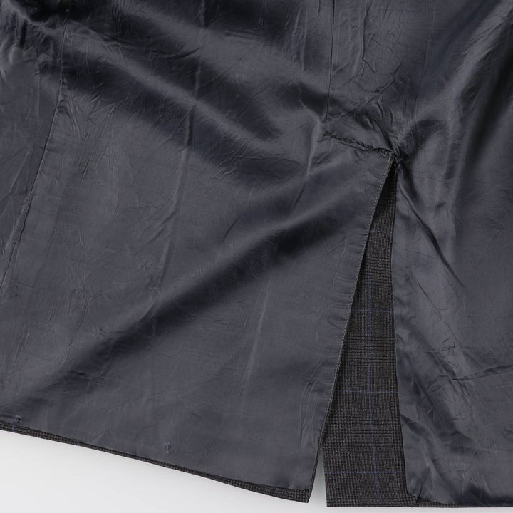 90'S Polo by Ralph Lauren Check Pattern Glen Plaid Tailored Jacket, Made in USA, Men's Size L unclear gray type Vintage Second Hand