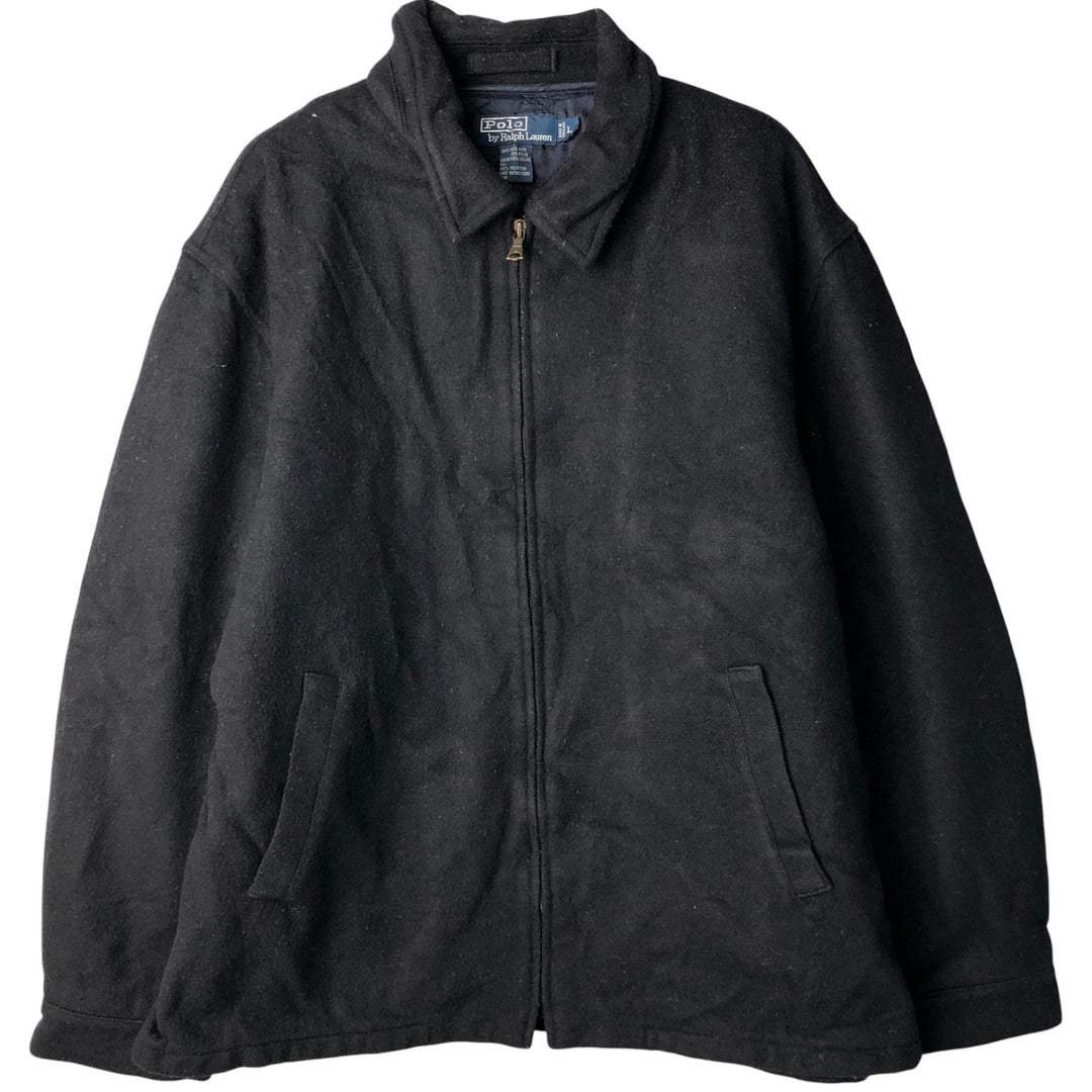 Ralph Lauren Chaps wool tailored jacket, made in Canada, men's size L wool Charcoal Vintage Second Hand