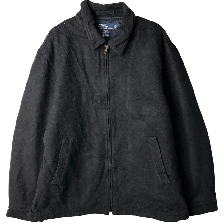 Ralph Lauren Chaps wool tailored jacket, made in Canada, men's size L wool Charcoal Vintage Second Hand