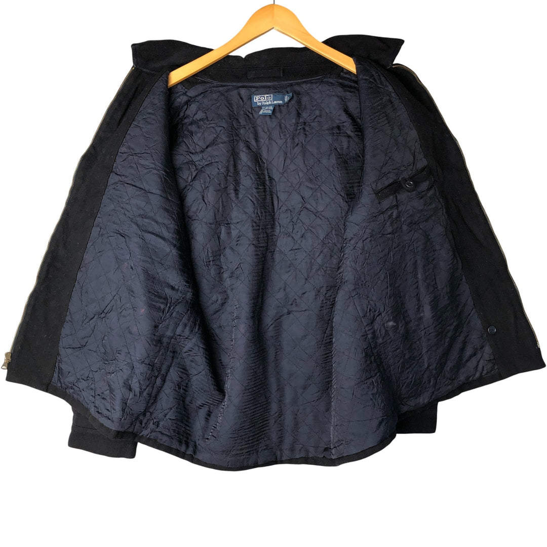 Ralph Lauren Chaps wool tailored jacket, made in Canada, men's size L wool Charcoal Vintage Second Hand