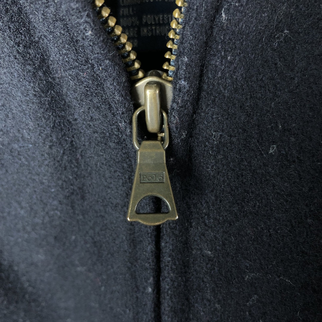 Ralph Lauren Chaps wool tailored jacket, made in Canada, men's size L wool Charcoal Vintage Second Hand