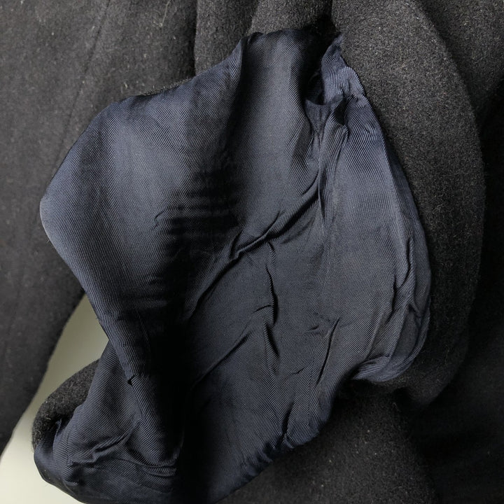 Ralph Lauren Chaps wool tailored jacket, made in Canada, men's size L wool Charcoal Vintage Second Hand