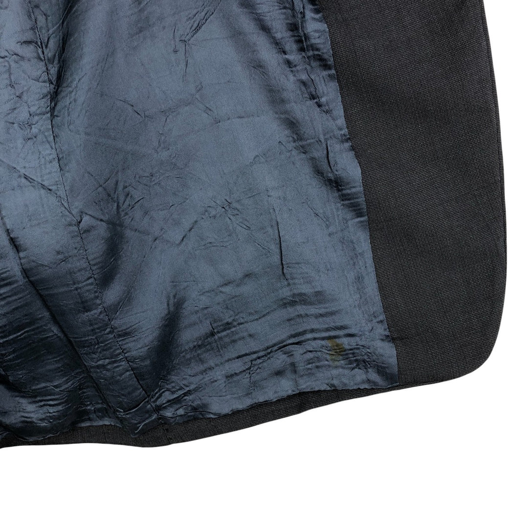 Ralph Lauren Chaps wool tailored jacket, made in Canada, men's size L wool Charcoal Vintage Second Hand