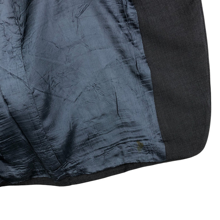 Ralph Lauren Chaps wool tailored jacket, made in Canada, men's size L wool Charcoal Vintage Second Hand