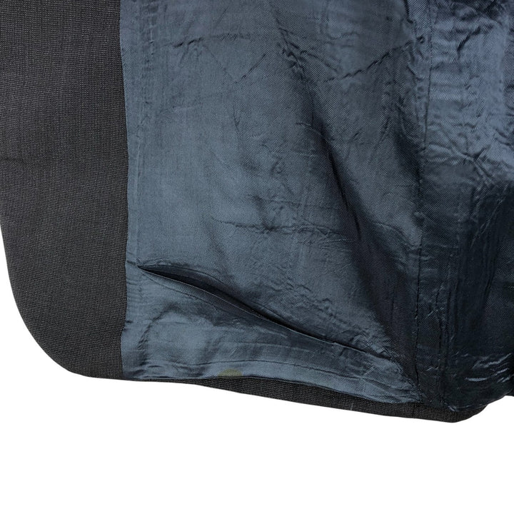 Ralph Lauren Chaps wool tailored jacket, made in Canada, men's size L wool Charcoal Vintage Second Hand