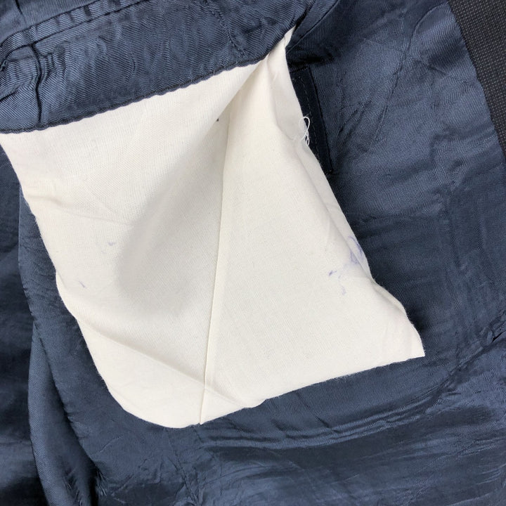 Ralph Lauren Chaps wool tailored jacket, made in Canada, men's size L wool Charcoal Vintage Second Hand