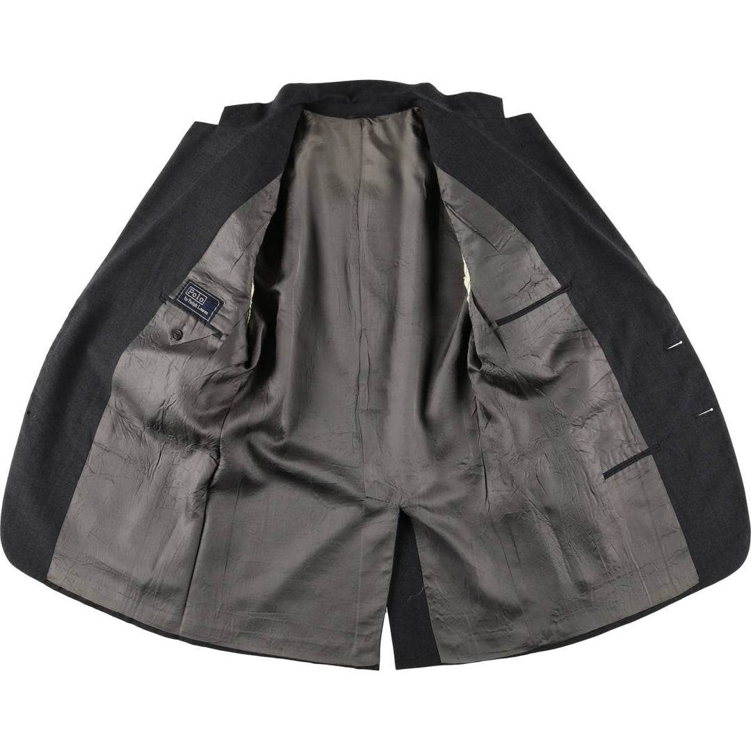 Vintage 1990'S Ralph Lauren POLO by Ralph Lauren tailored jacket, made in the USA, size M. unclear Charcoal Vintage Second Hand