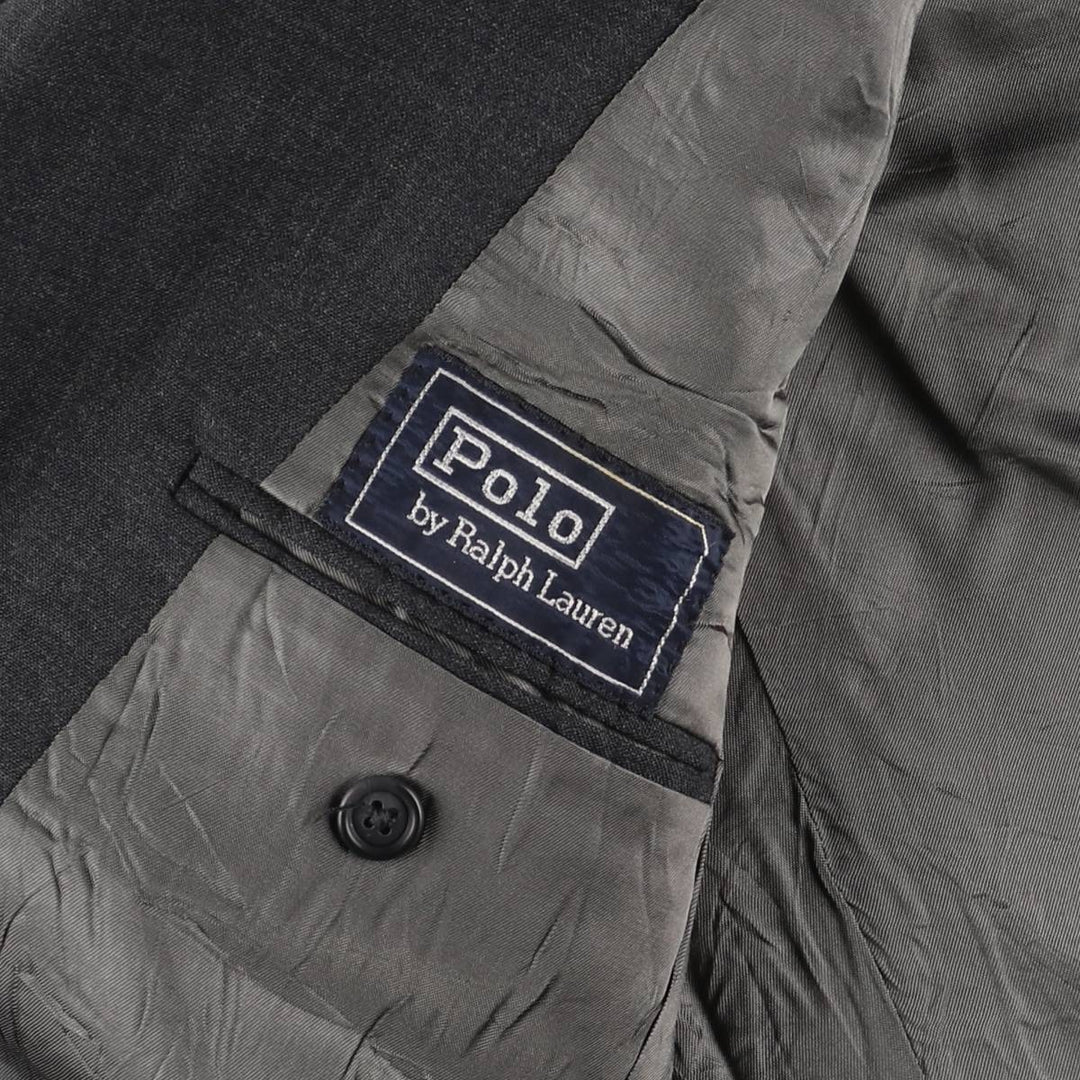 Vintage 1990'S Ralph Lauren POLO by Ralph Lauren tailored jacket, made in the USA, size M. unclear Charcoal Vintage Second Hand