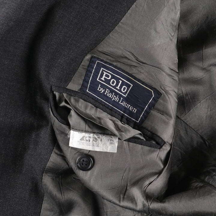 Vintage 1990'S Ralph Lauren POLO by Ralph Lauren tailored jacket, made in the USA, size M. unclear Charcoal Vintage Second Hand