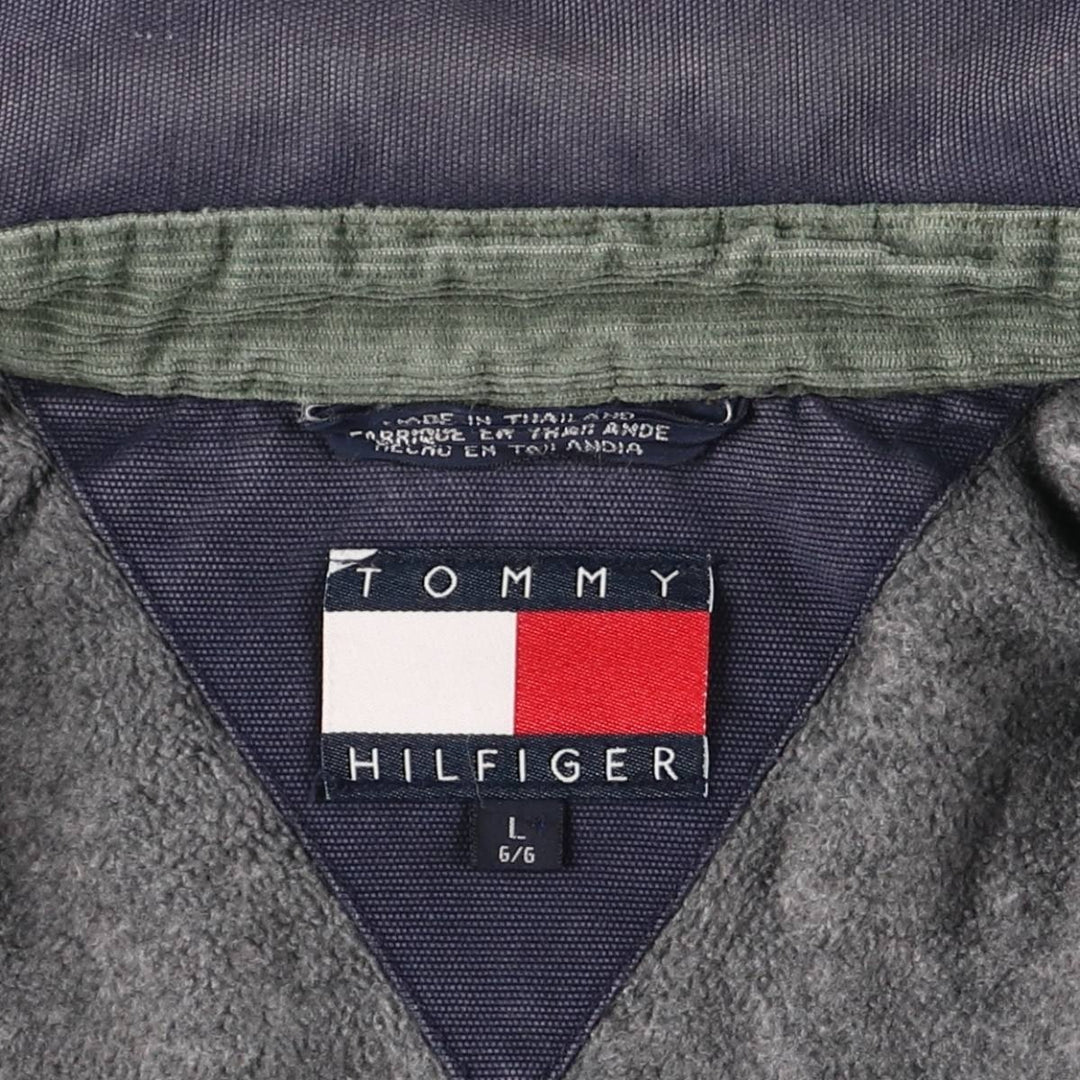 Vintage 1990'S Tommy Hilfiger Detroit Jacket-style Duck Work Jacket, Men's Size L cotton navy blue type Vintage Second Hand