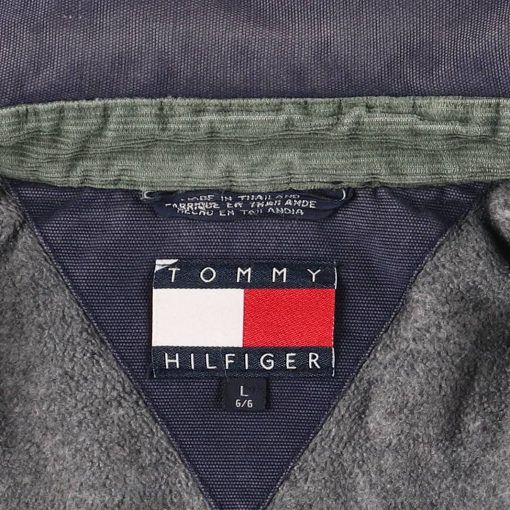 Vintage 1990'S Tommy Hilfiger Detroit Jacket-style Duck Work Jacket, Men's Size L cotton navy blue type Vintage Second Hand