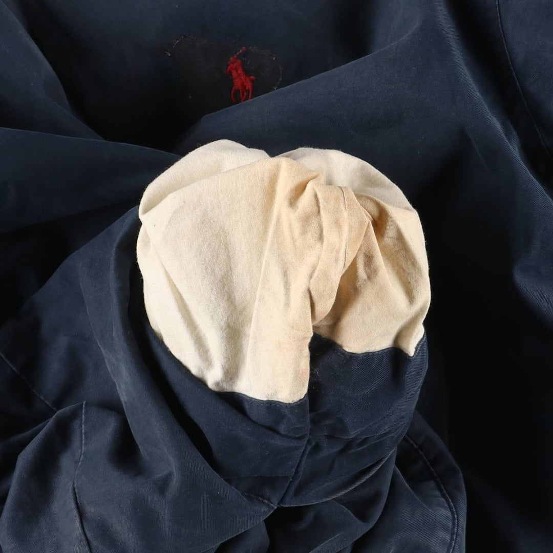 Ralph Lauren POLO by Ralph Lauren padded puffer jacket, men's size L cotton navy blue type Vintage Second Hand