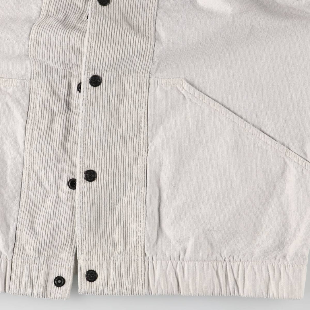 Billabong Corduroy Parka, Made in USA, Men's Size L cotton gray type Vintage Second Hand